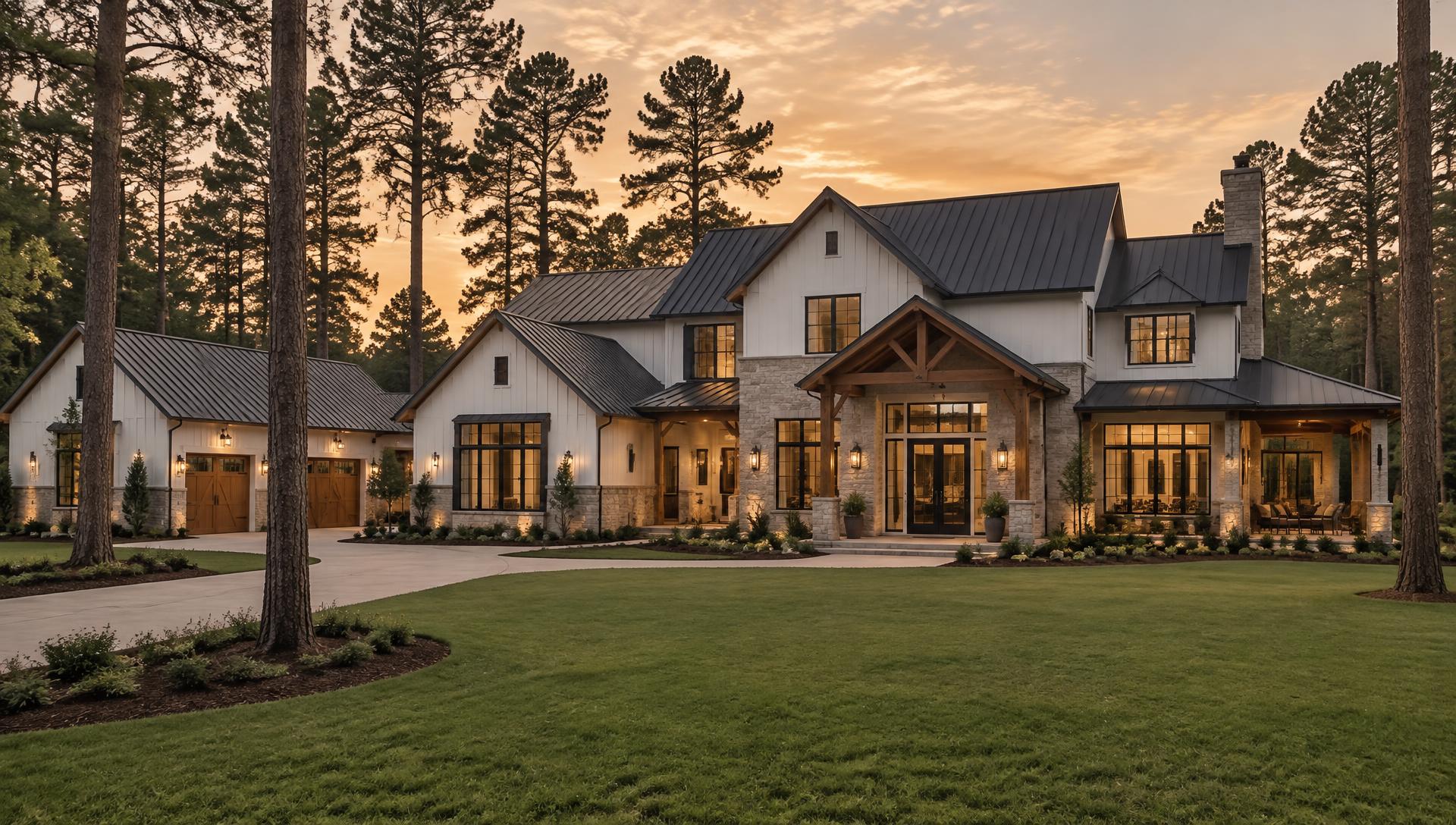 A custom home by Tunstall Properties in East Texas